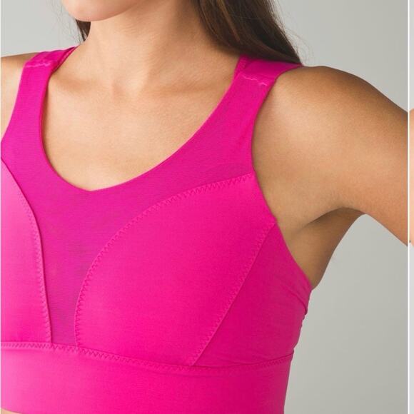 Lululemon Oxygen Bra & Pace Rival Skirt 13” Set – Hot Pink – Size 6 - Picture 2 of 16